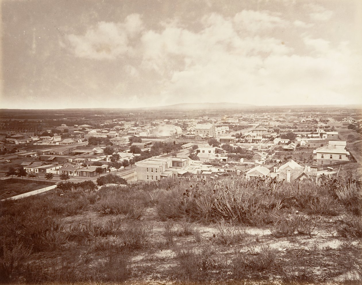 Los Angeles, 1876, painettu n. 1876. tekijältä Carleton Emmons Watkins