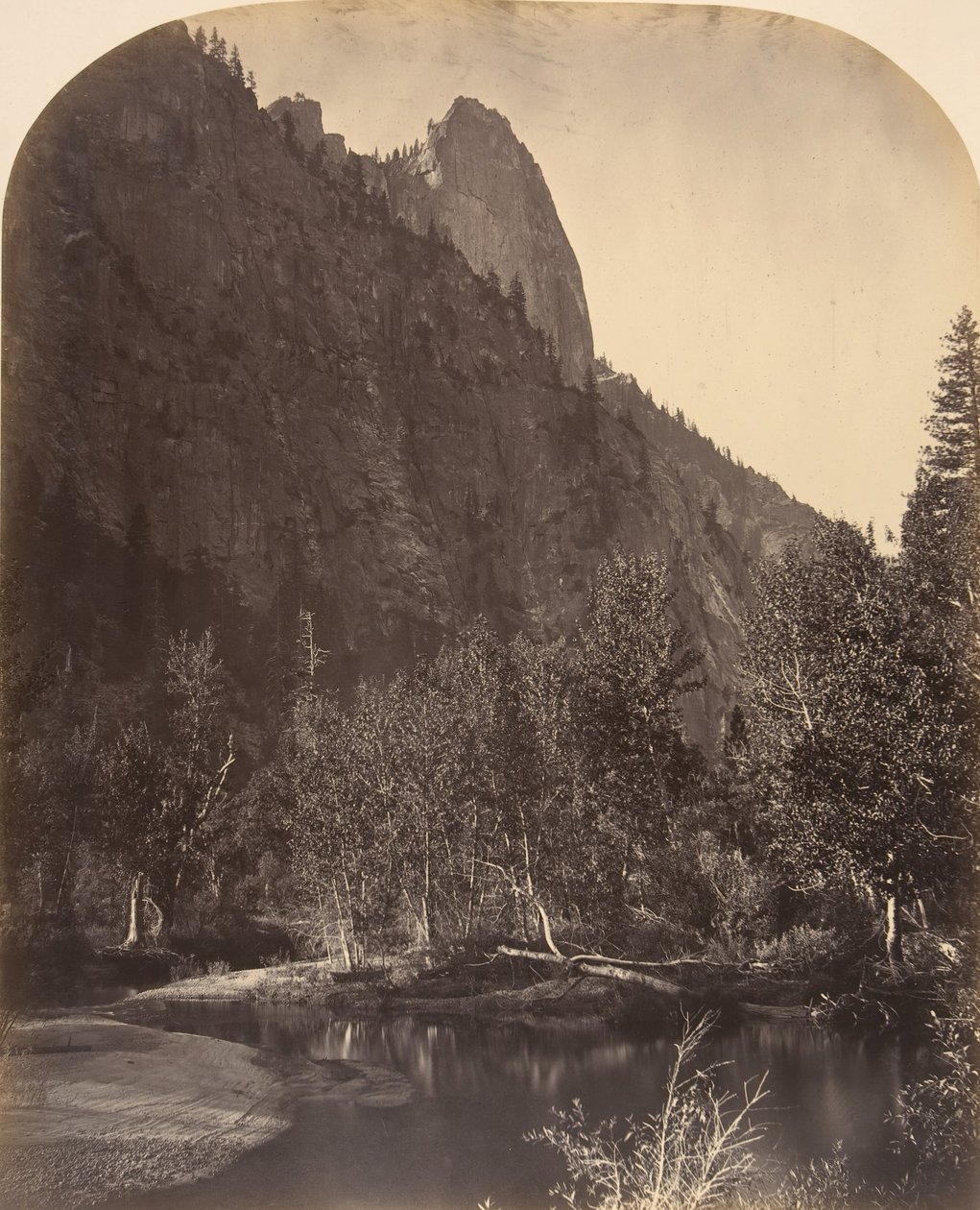 River View, Sentinel, 3270 jalkaa, 1861. tekijältä Carleton Emmons Watkins
