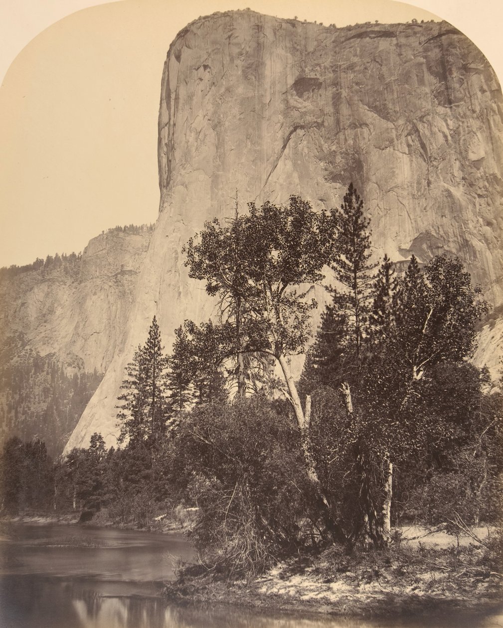 Tutucanula, El Capitan, 1861. tekijältä Carleton Emmons Watkins