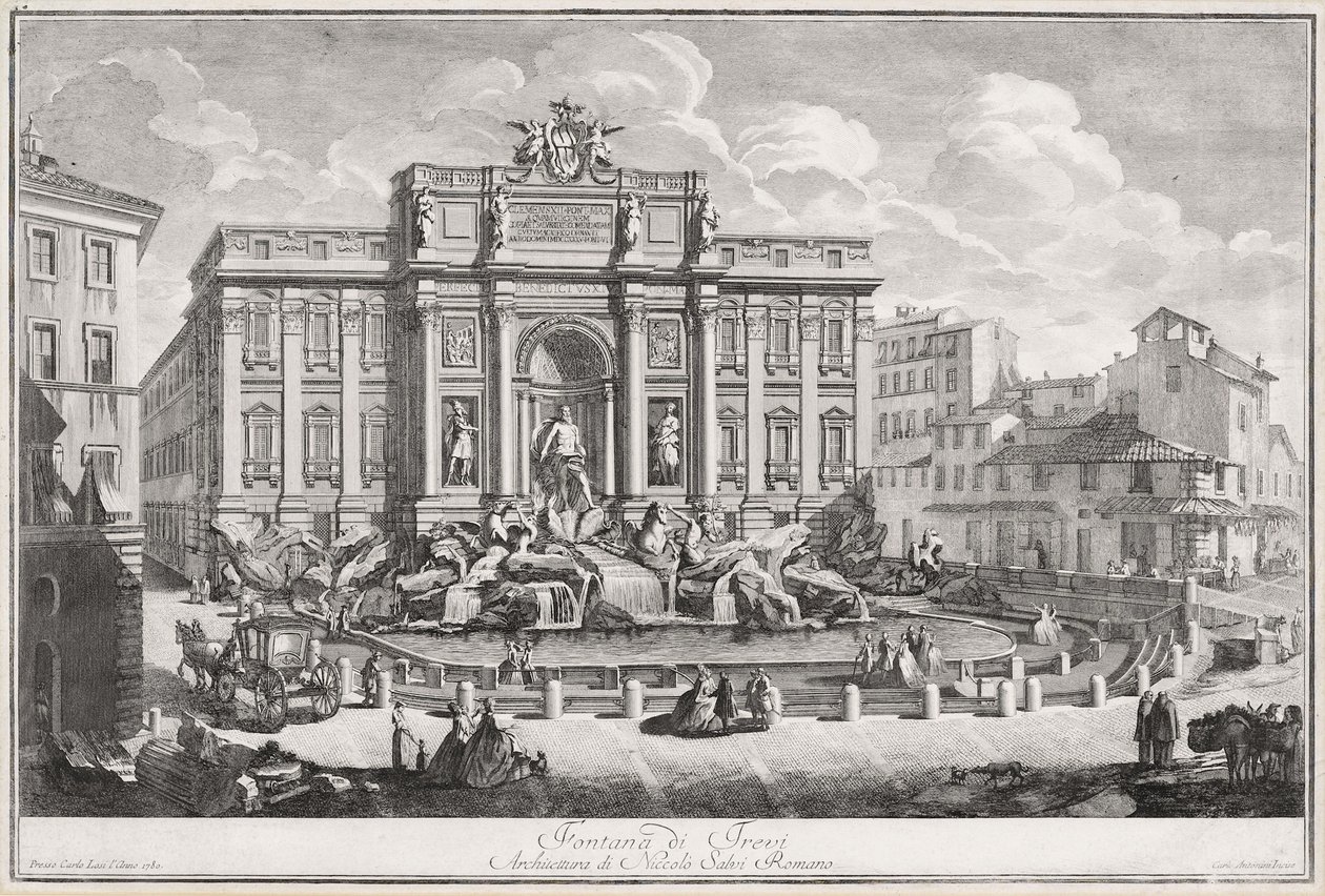 Roma, Fontana di Trevi tekijältä Carlo Antonini