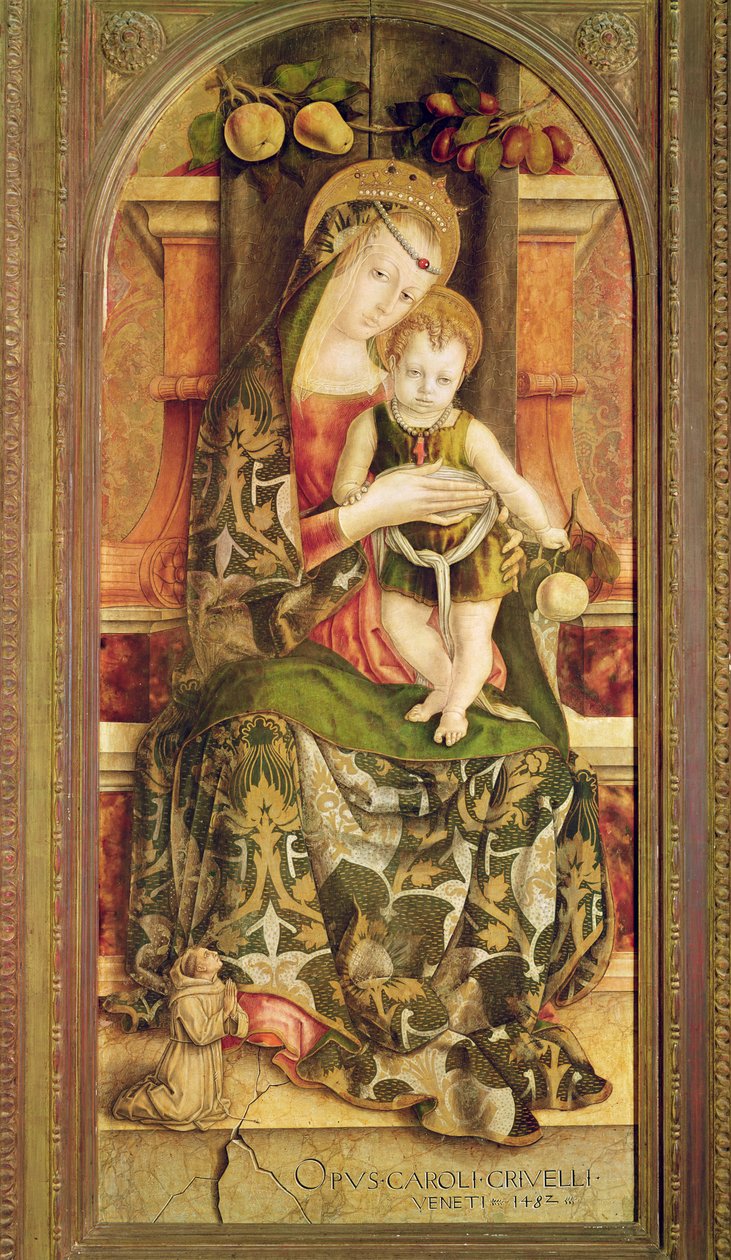 Neitsyt ja lapsi, 1482 tekijältä Carlo Crivelli