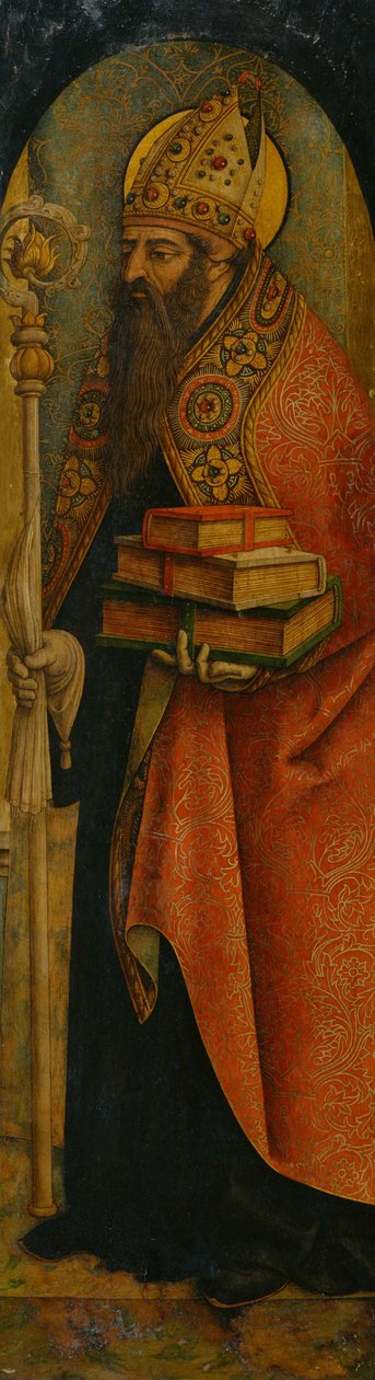 Saint Augustine tekijältä Carlo Crivelli