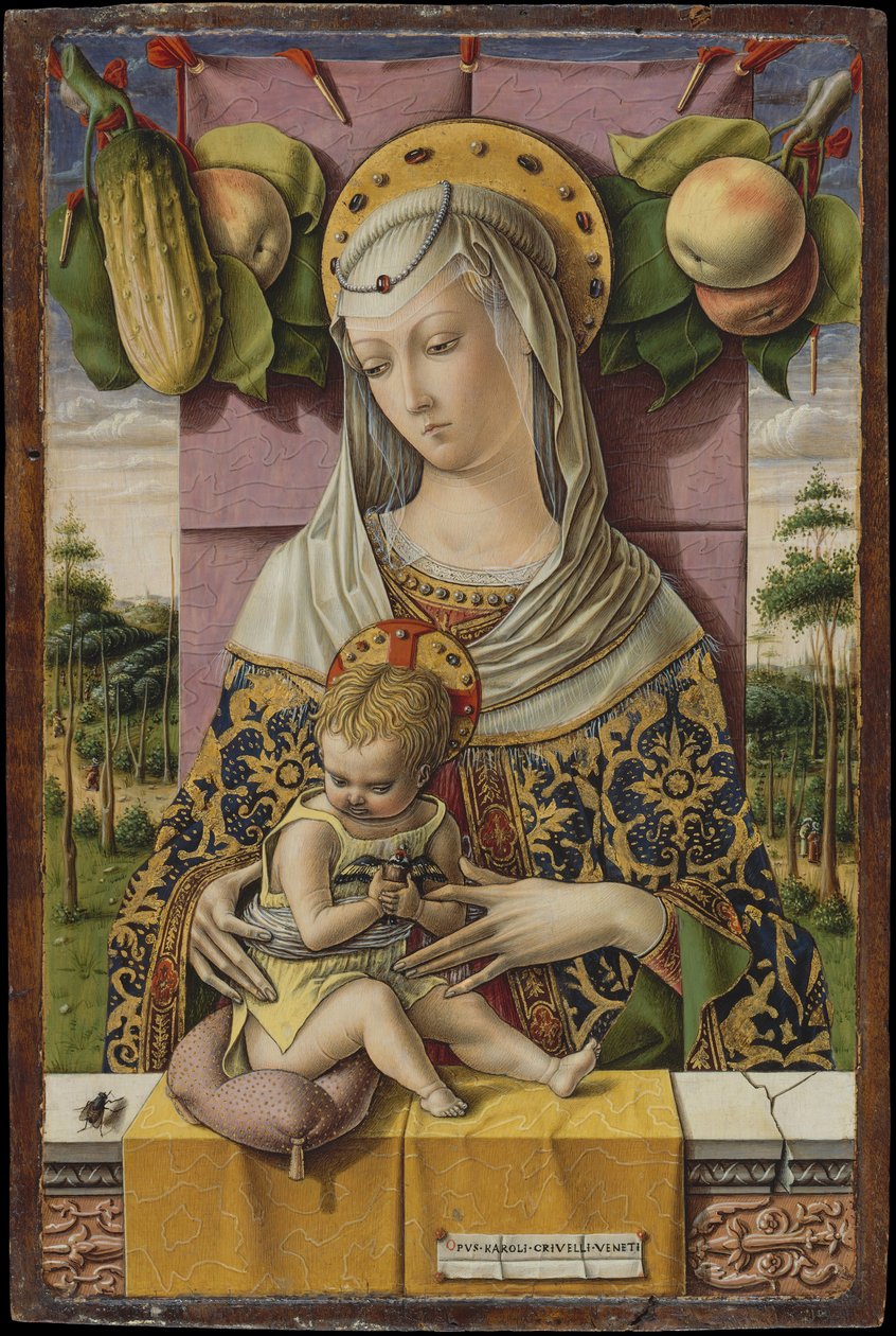 Madonna ja lapsi, n. 1480. tekijältä Carlo Crivelli
