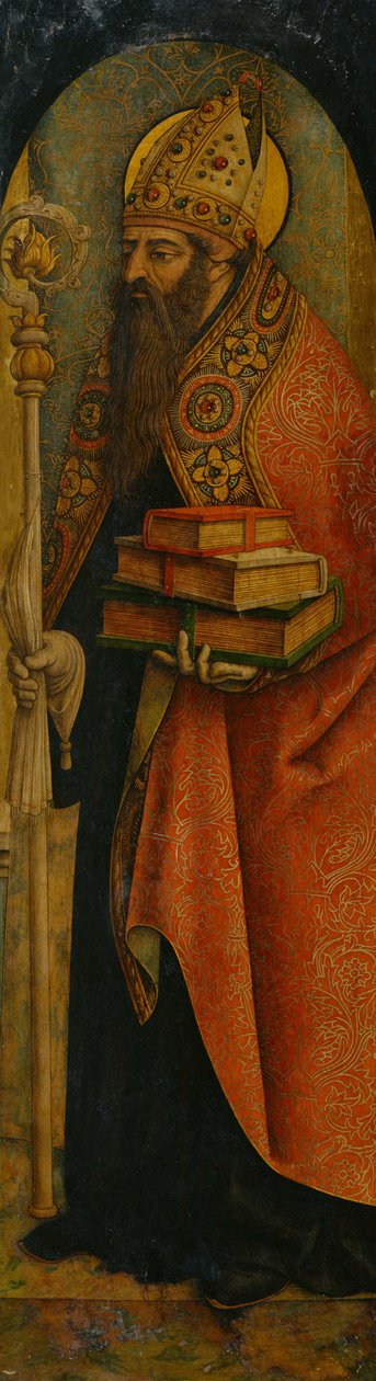 Pyhä Augustinus, 1480-luku tekijältä Carlo Crivelli