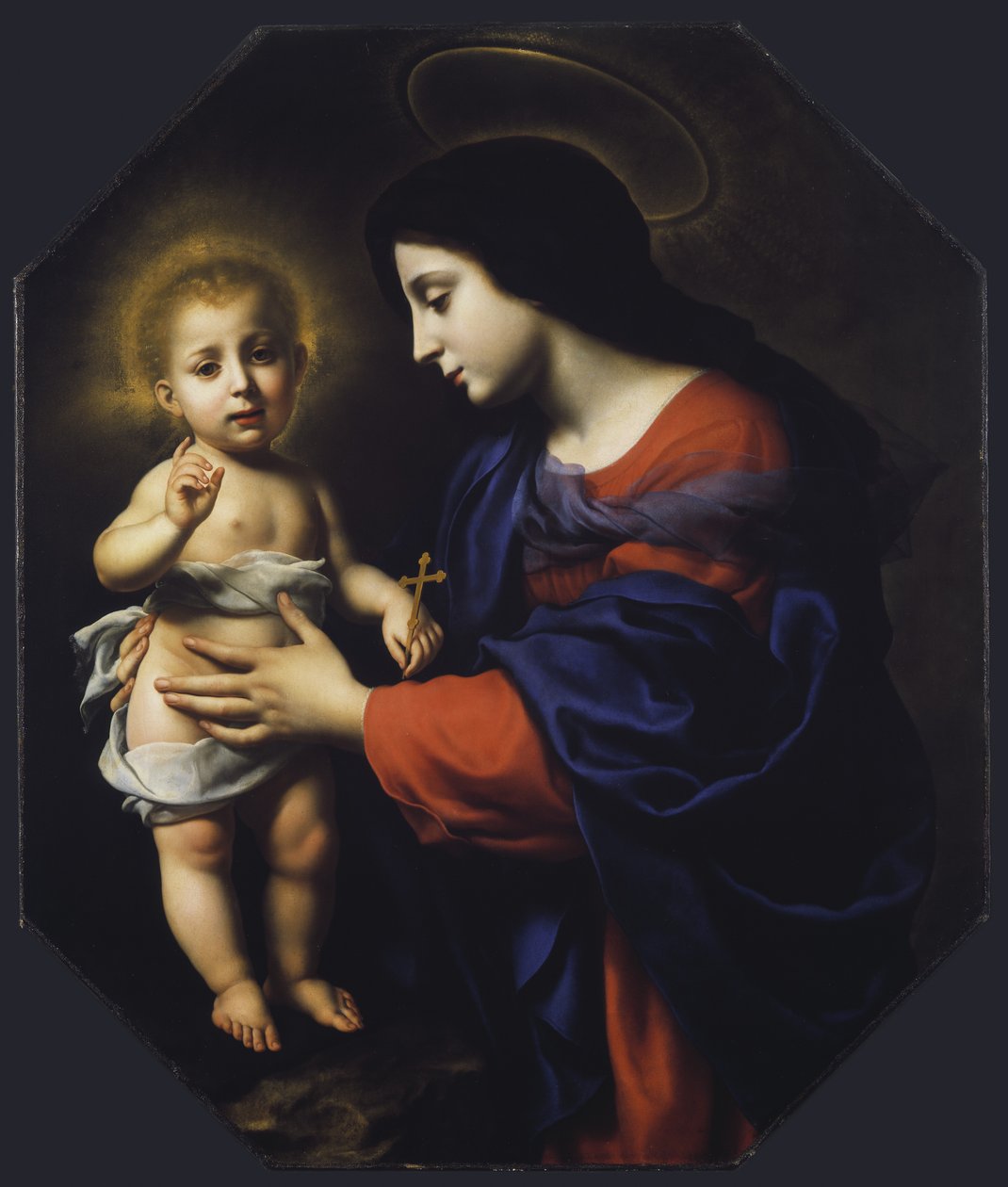 Madonna ja lapsi, 1651 tekijältä Carlo Dolci