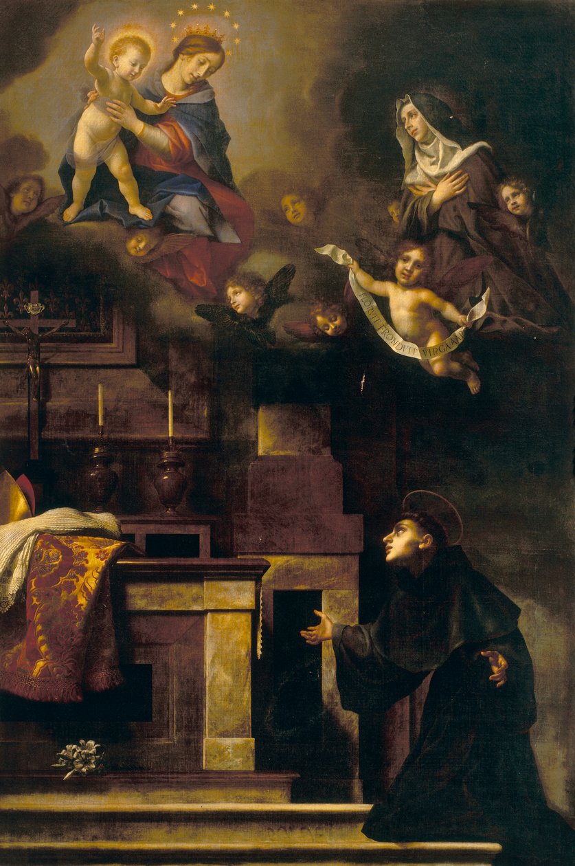 St. Louis of Toulouse ja Neitsyt tekijältä Carlo Dolci