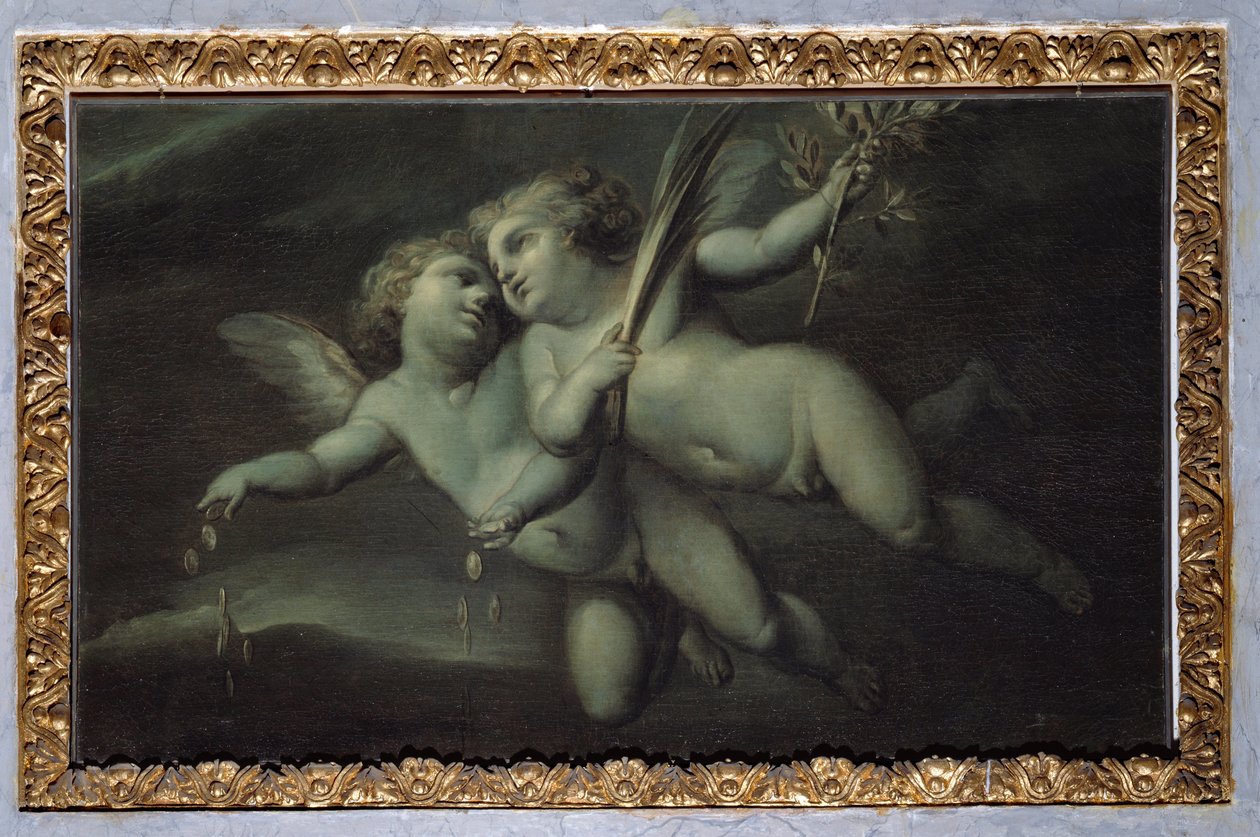 Putti (yksivärinen maalaus, vuoden 1783 jälkeen) tekijältä Carlo Giuseppe Ratti