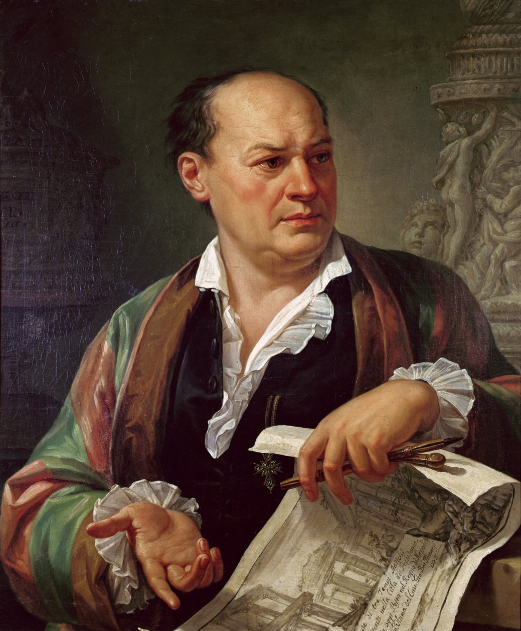 Muotokuva Giovanni Battista Piranesista, 1779 tekijältä Carlo Labruzzi