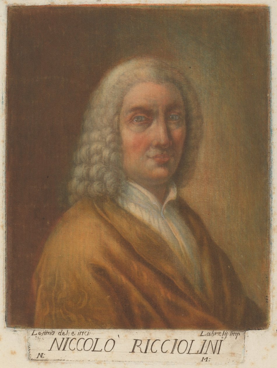 Niccolo Ricciolini, 1789. tekijältä Carlo Lasinio