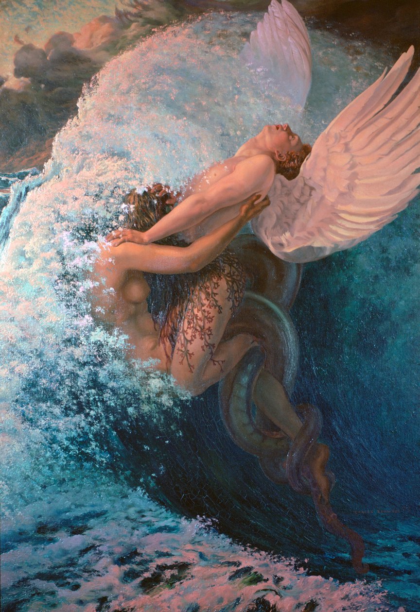 Perna ja ideaali, 1907 tekijältä Carlos Schwabe
