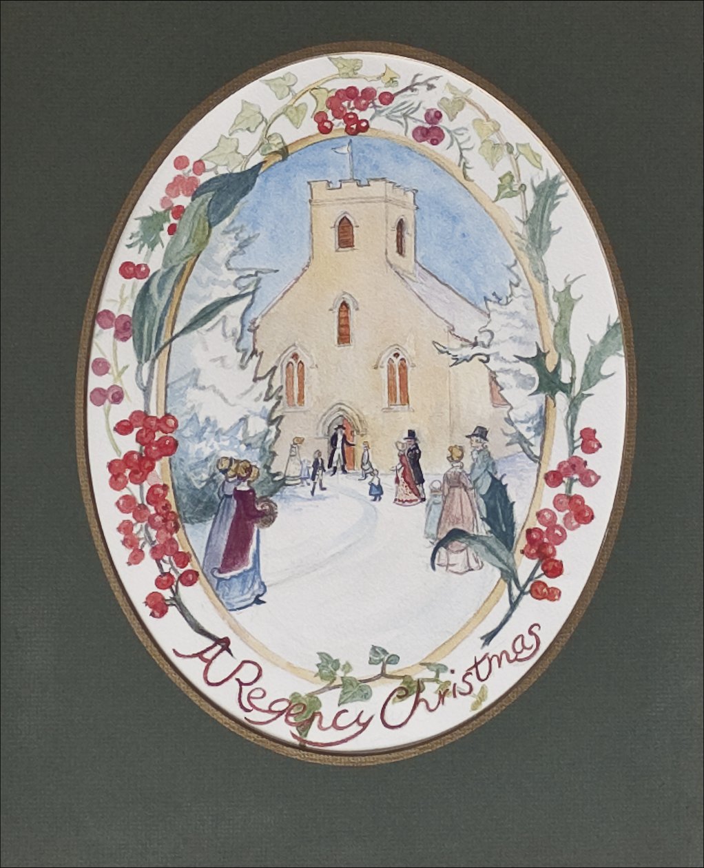 Regency Christmas, 2008 (wc paperilla) tekijältä Caroline Hervey Bathurst