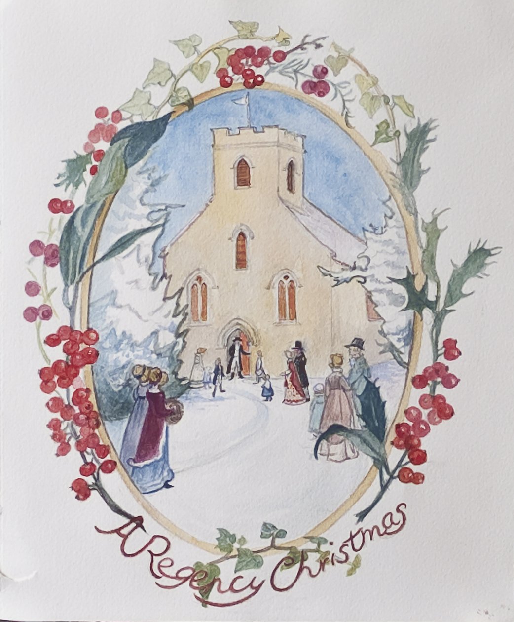 Regency Christmas, 2008 (wc paperilla) tekijältä Caroline Hervey Bathurst