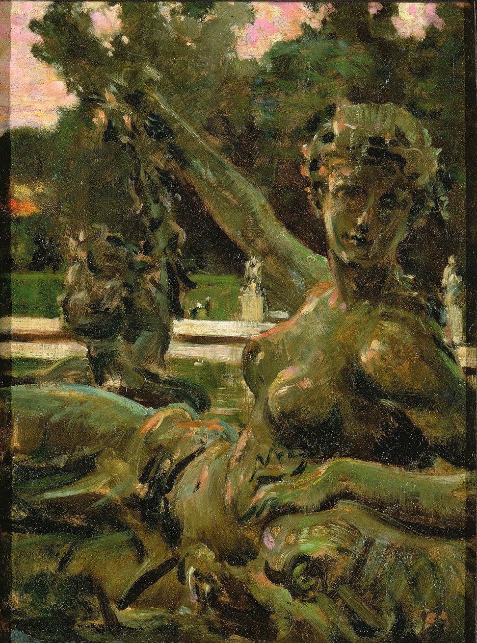 Nymfi ja Cupido, 1913. tekijältä Carroll Beckwith