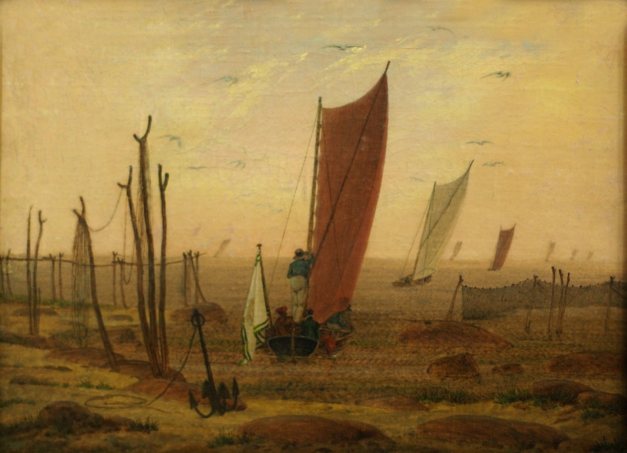 Morgen (Ausfahrt der Boote) tekijältä Caspar David Friedrich