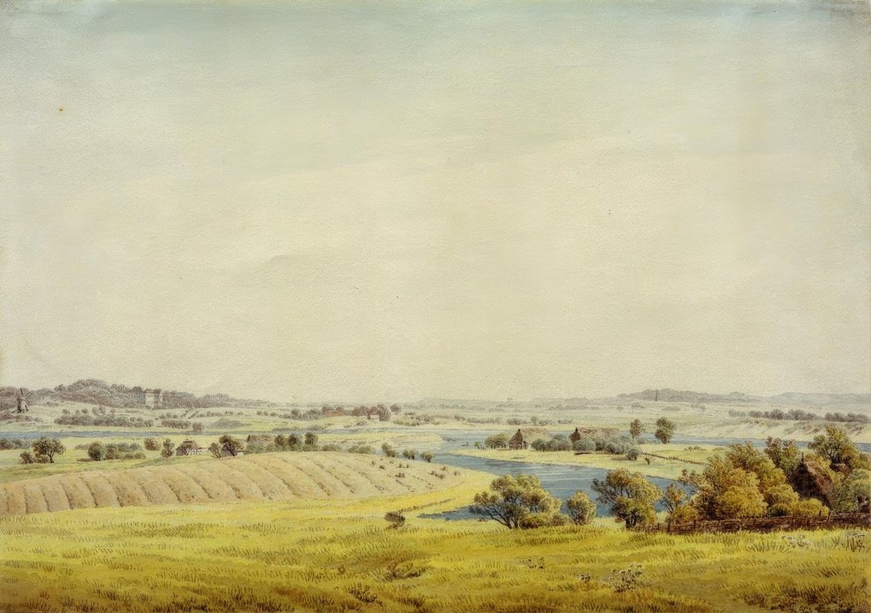 Rügenlandschaft (Blick auf Putbus) tekijältä Caspar David Friedrich