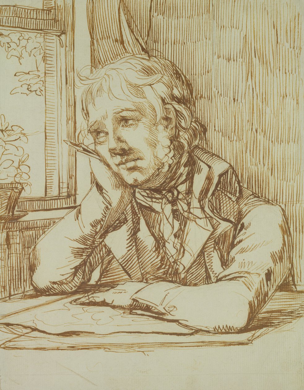 Omakuva (kynä ja kynä paperille) tekijältä Caspar David Friedrich