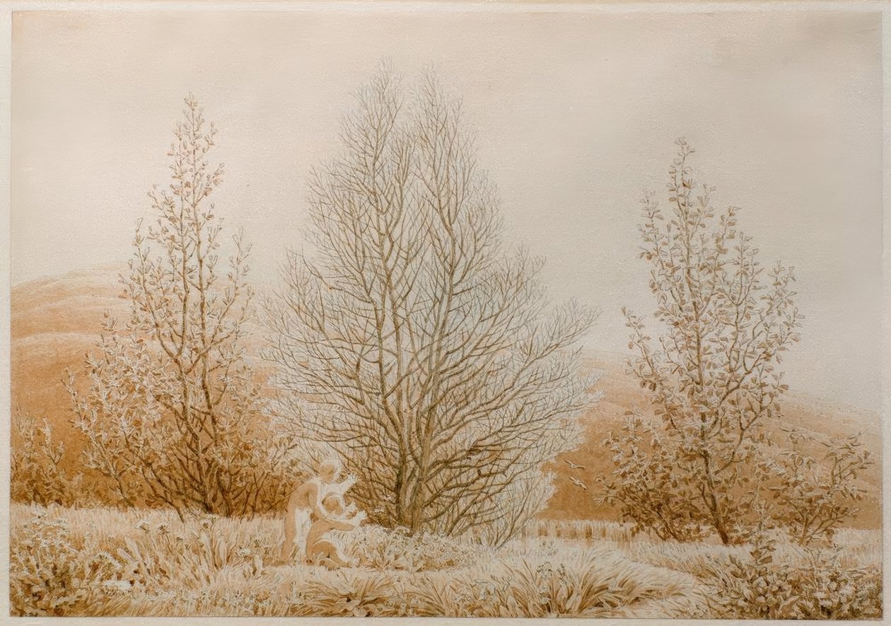 Der Frühling tekijältä Caspar David Friedrich