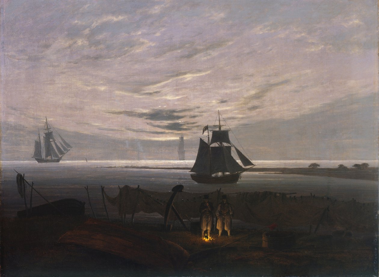 Ilta Itämerellä, 1831 tekijältä Caspar David Friedrich