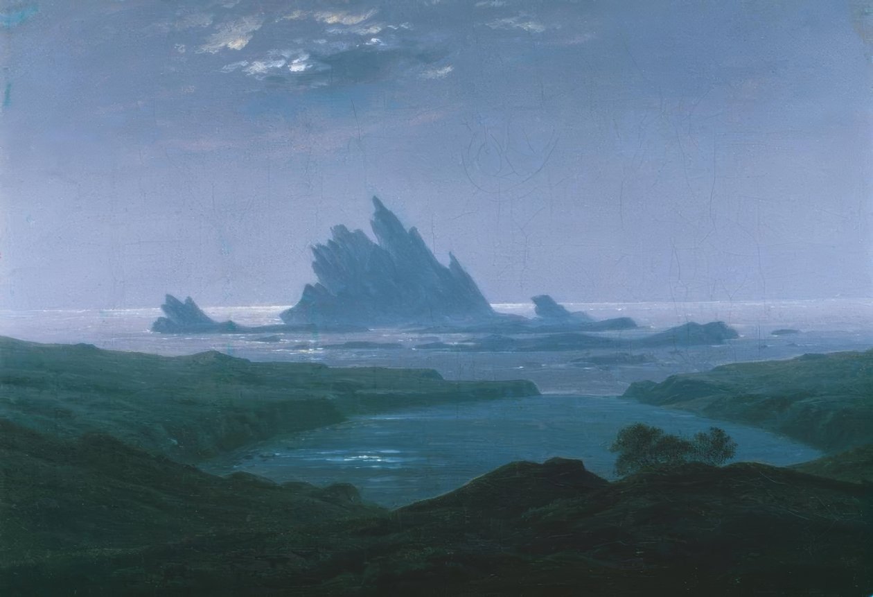 Felsenriff am Meeresstrand tekijältä Caspar David Friedrich