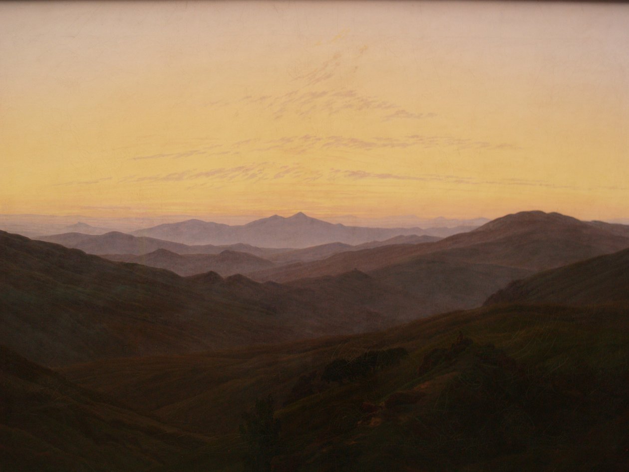 saksa: Giant Mountains Giant Mountains Giant Mountains tekijältä Caspar David Friedrich