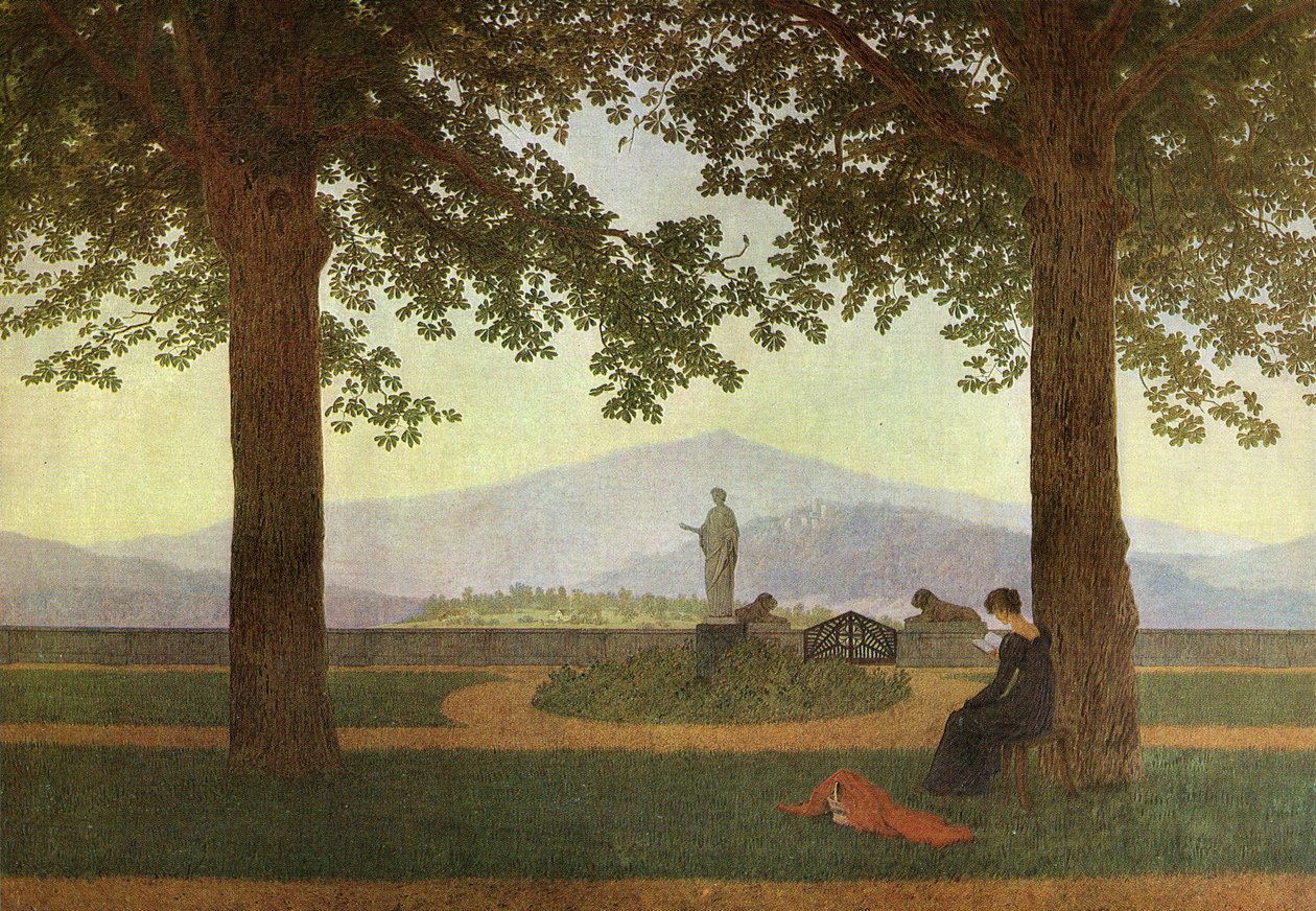 Saksa: Gartenterrasse Puutarhaterassi tekijältä Caspar David Friedrich