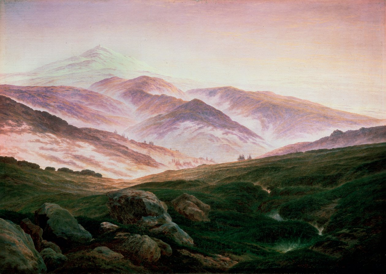 Riesengebirgen muisto, 1835. tekijältä Caspar David Friedrich
