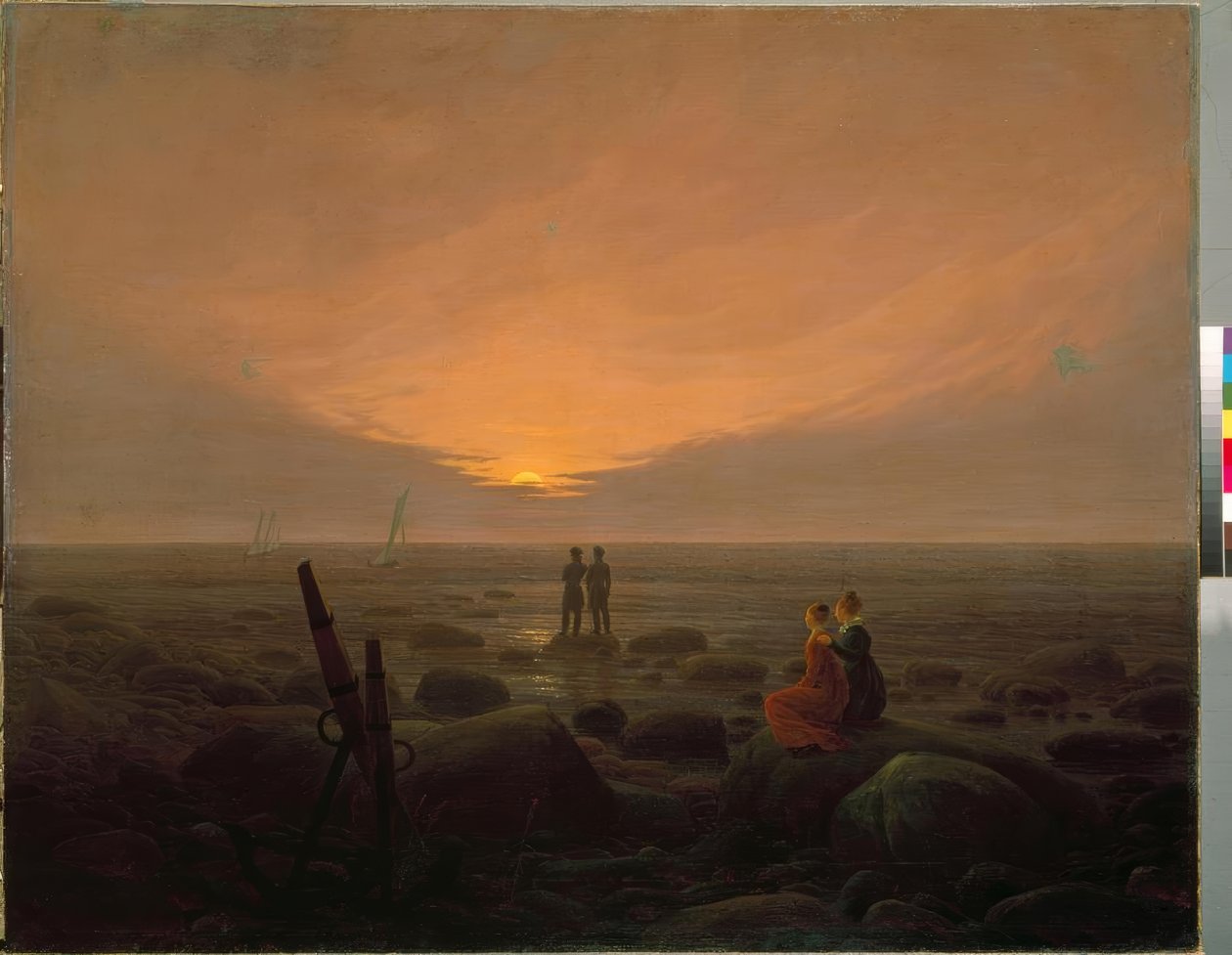 Mondaufgang am Meer tekijältä Caspar David Friedrich