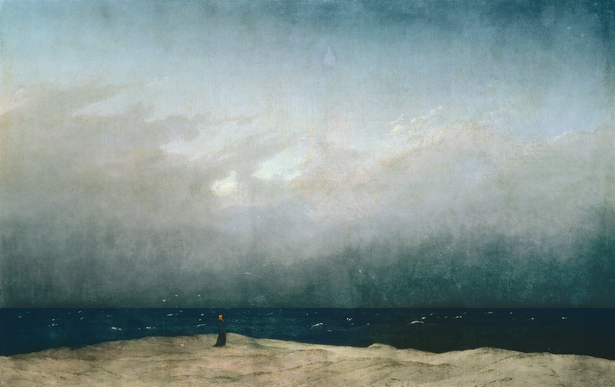 Munkki meren rannalla tekijältä Caspar David Friedrich