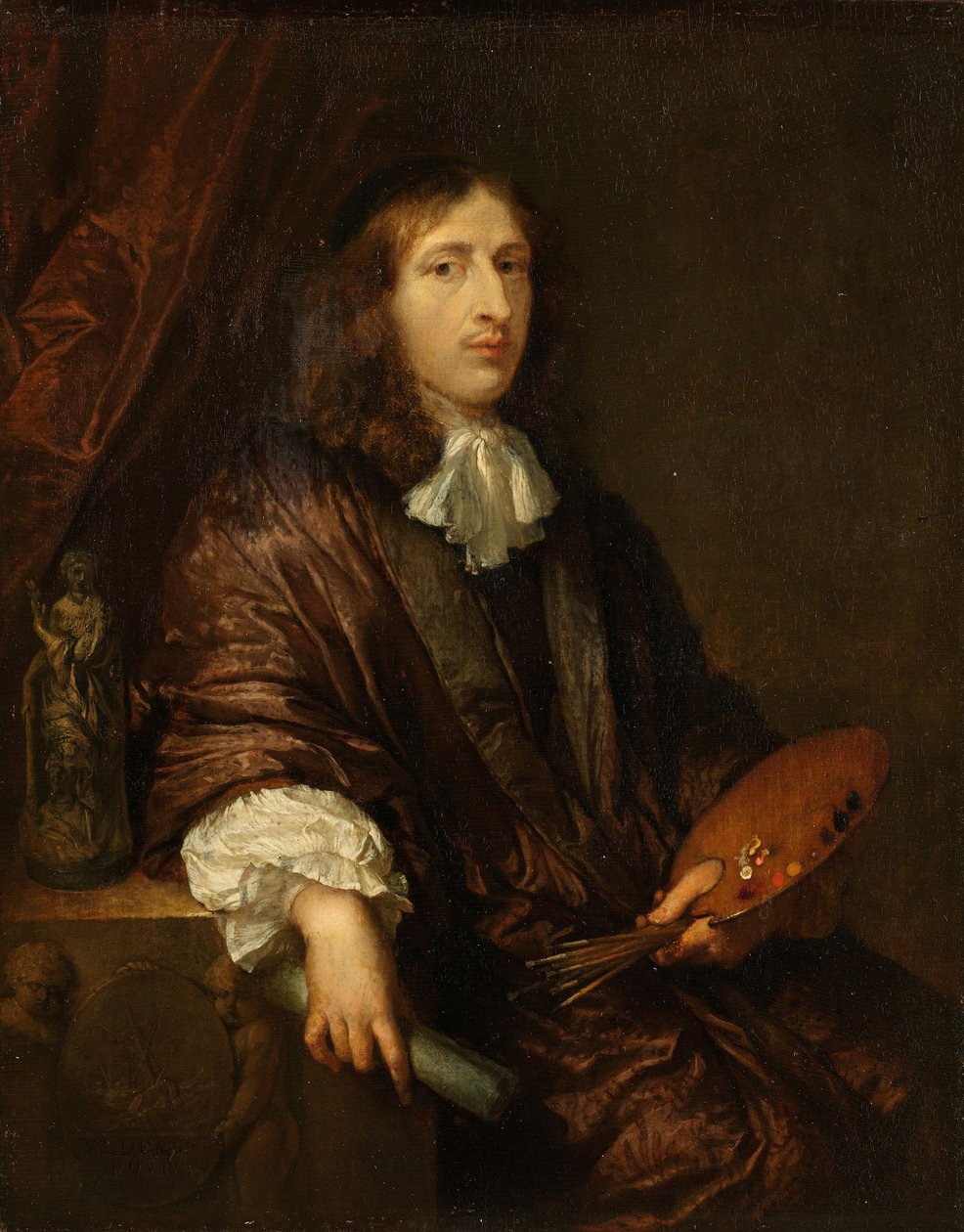 Omakuva, c. 1670. tekijältä Caspar Netscher