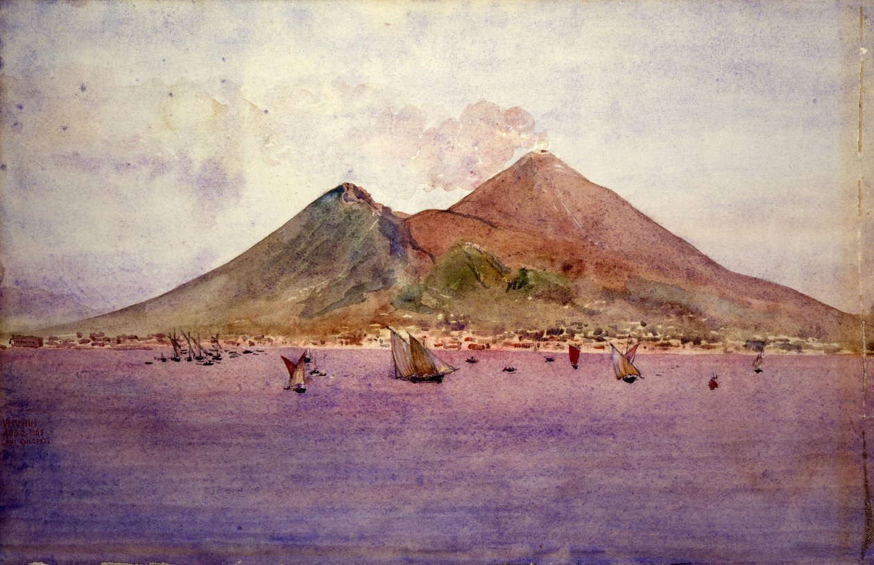 Vesuvius Napolinlahdelta käsin tekijältä Cass Gilbert