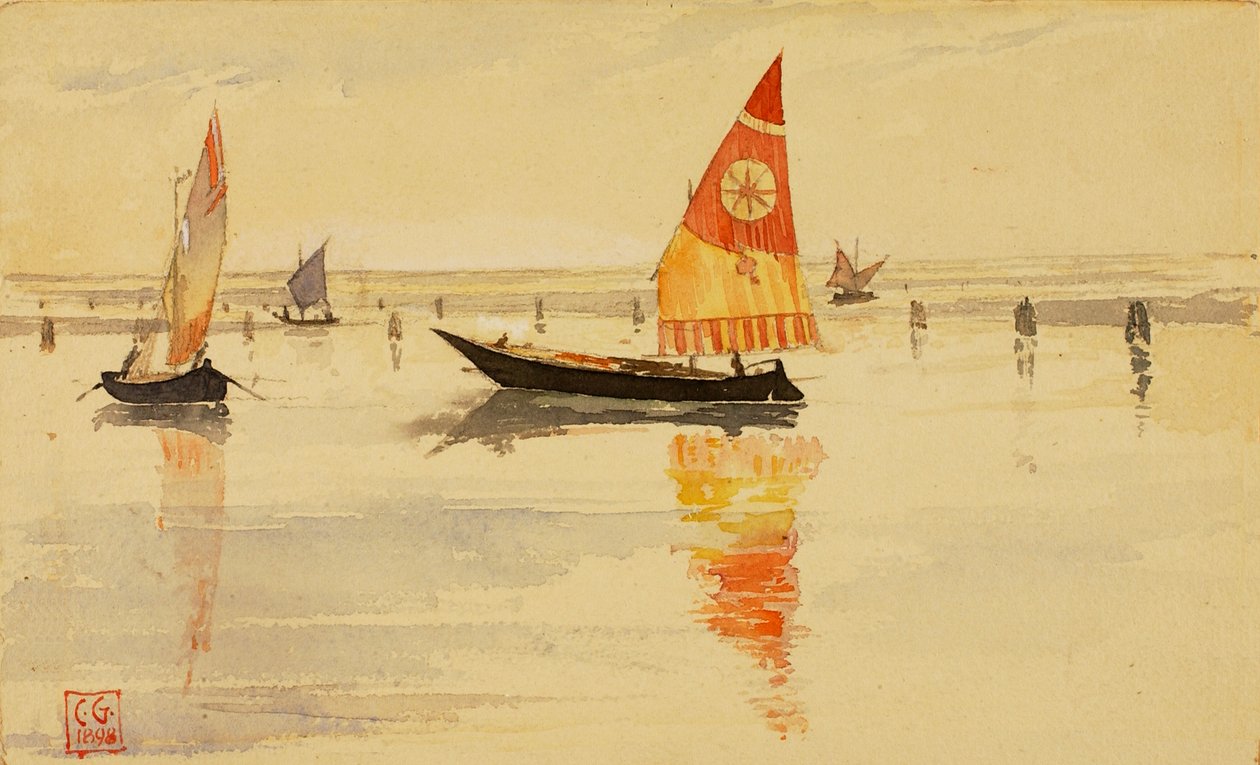 Purjeveneet Venetsia, 1898. tekijältä Cass Gilbert