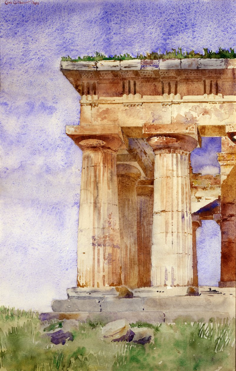 Neptunuksen temppeli, Paestum, 1898. tekijältä Cass Gilbert