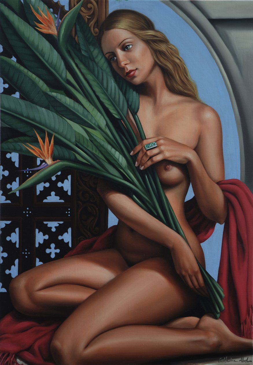 Paratiisin lintu (öljy pellavalle) tekijältä Catherine Abel