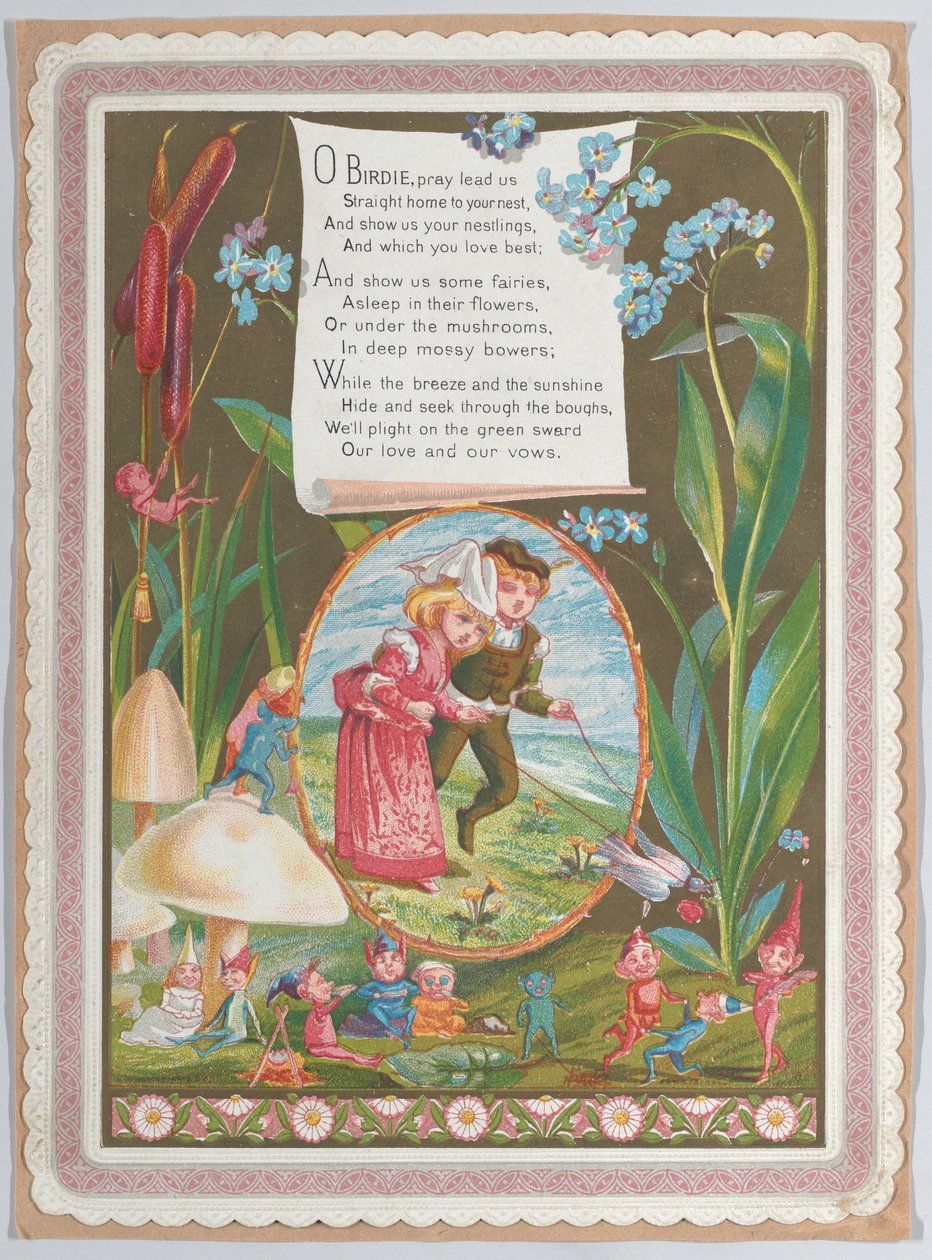 Ystävänpäivä, 1874. tekijältä Catherine Greenaway