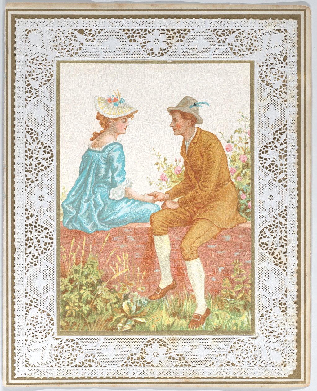 Ystävänpäivä, 1876. tekijältä Catherine Greenaway