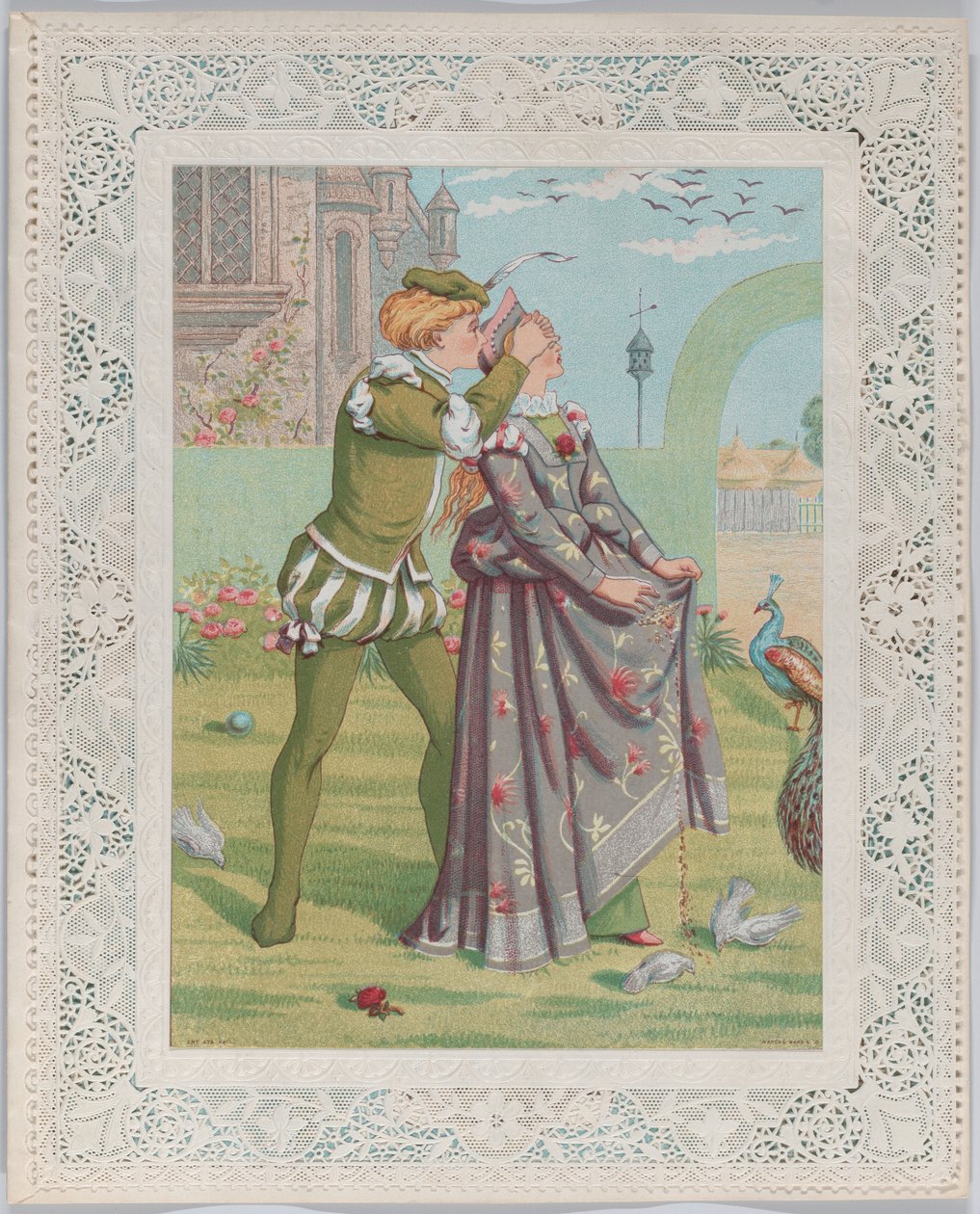 Ystävänpäivä, 1876. tekijältä Catherine Greenaway