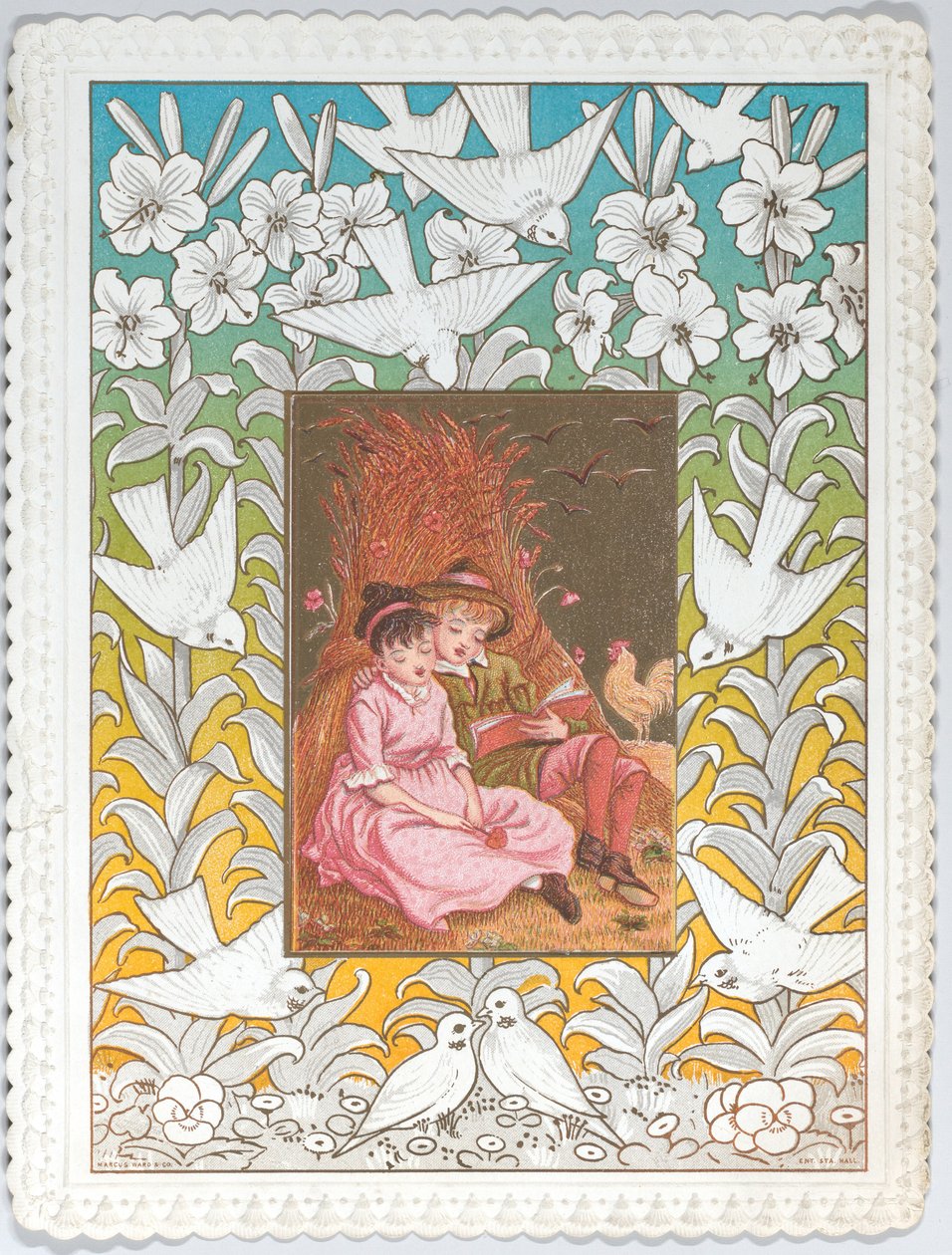 Ystävänpäivä, 1876. tekijältä Catherine Greenaway