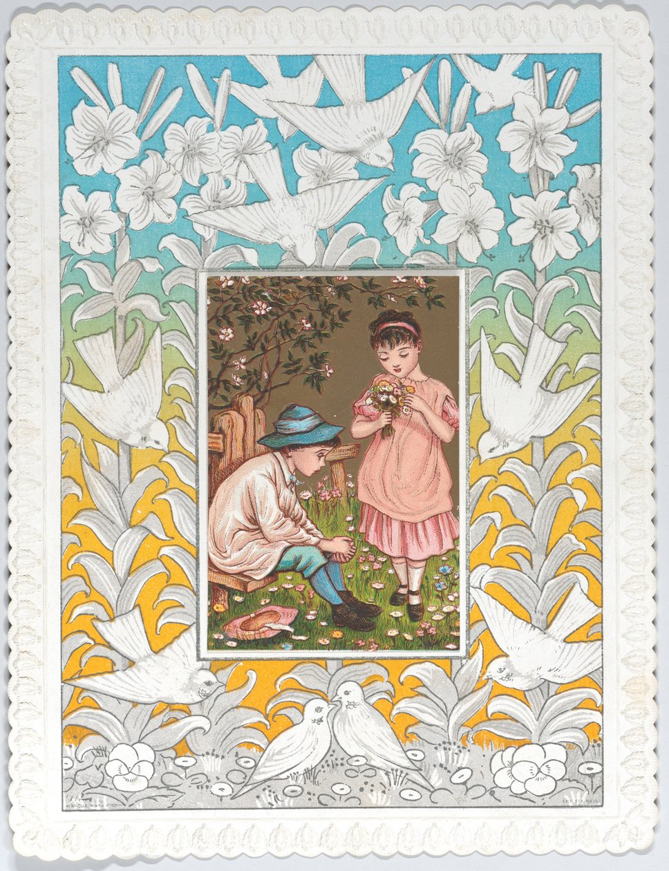 Ystävänpäivä, 1876, 1876. tekijältä Catherine Greenaway