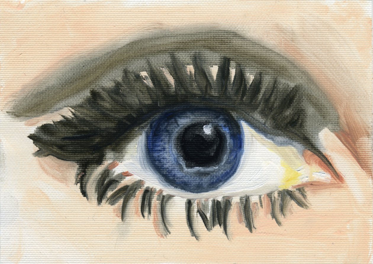 Jean, 2013 (öljy paperille) tekijältä Cathy Lomax