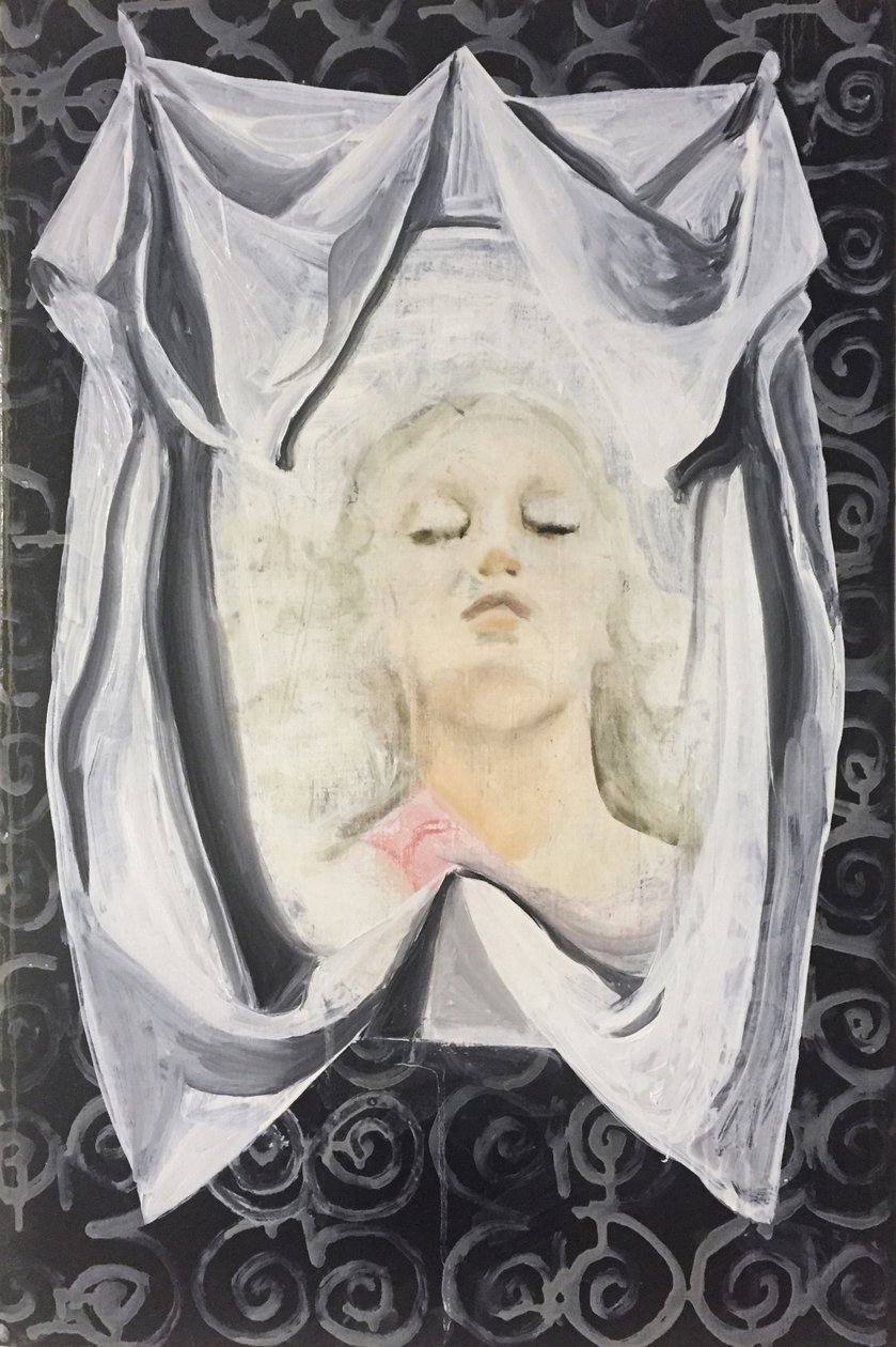 Lara Veronica, 2014-16 (öljy pellavalle) tekijältä Cathy Lomax