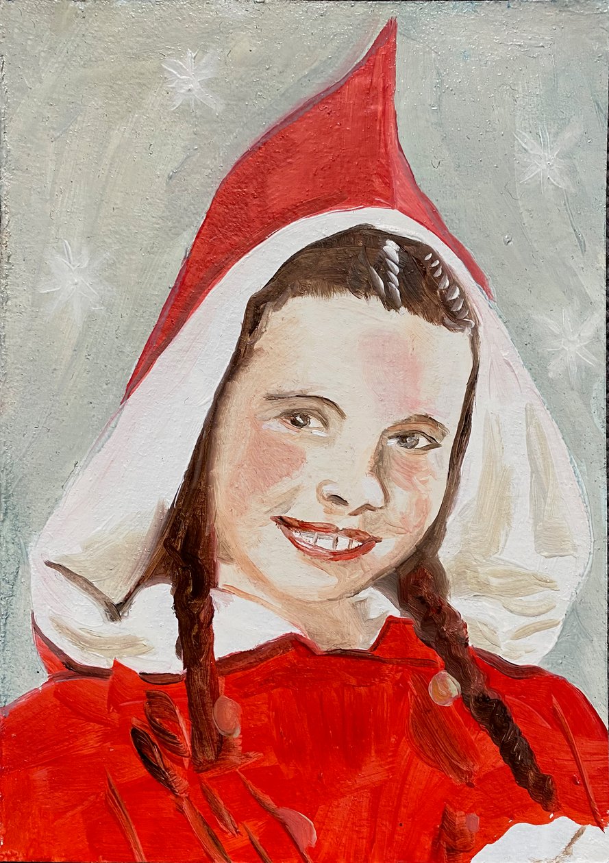 Margaret, 2023 (öljy paperille) tekijältä Cathy Lomax