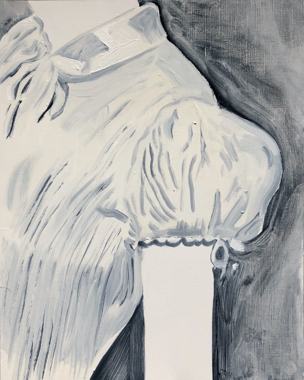 Puff, 2018 (öljy paperille) tekijältä Cathy Lomax