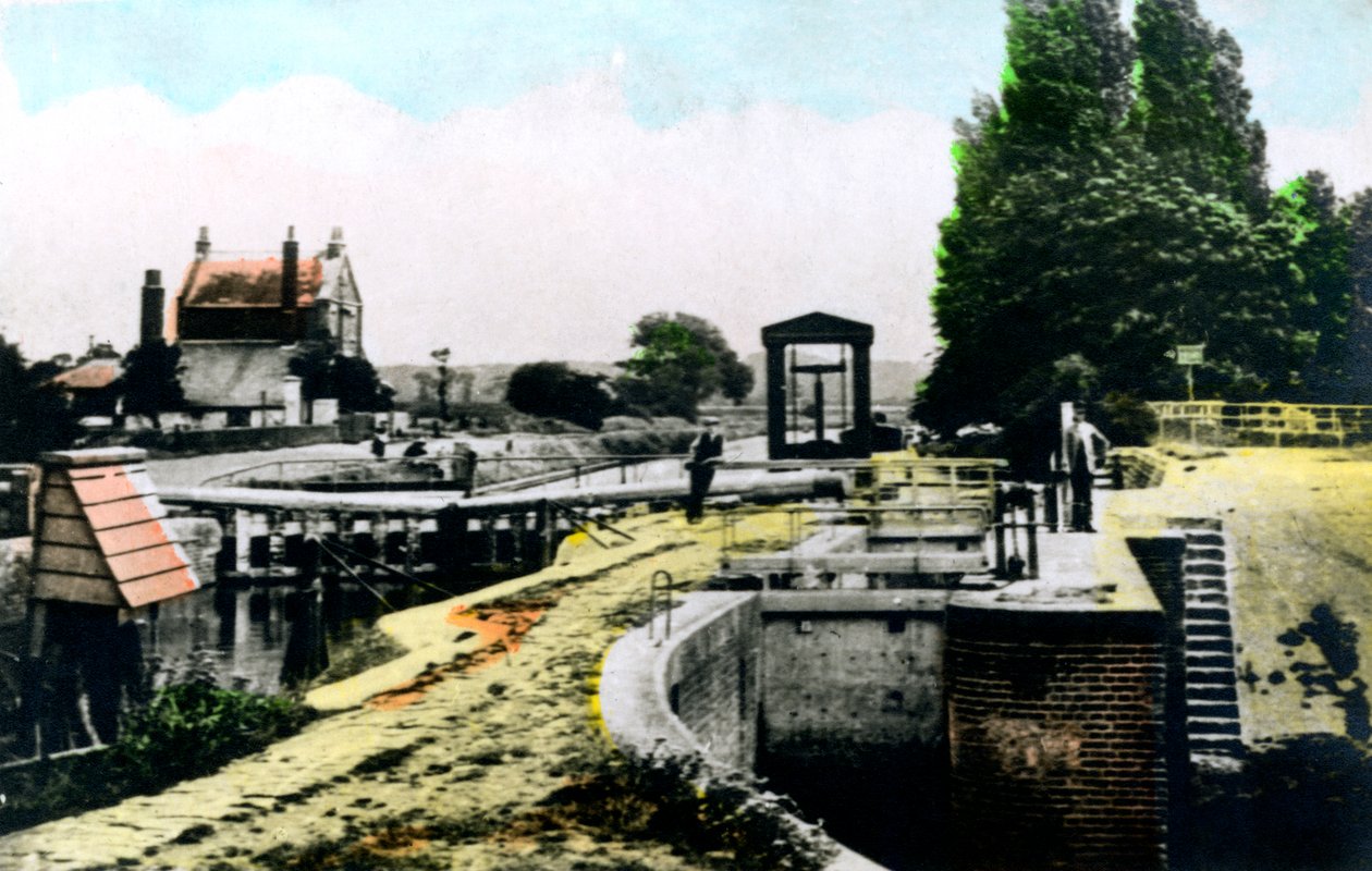 Teddington Lock, Richmond, Lontoo, 1926. tekijältä Cavenders Ltd