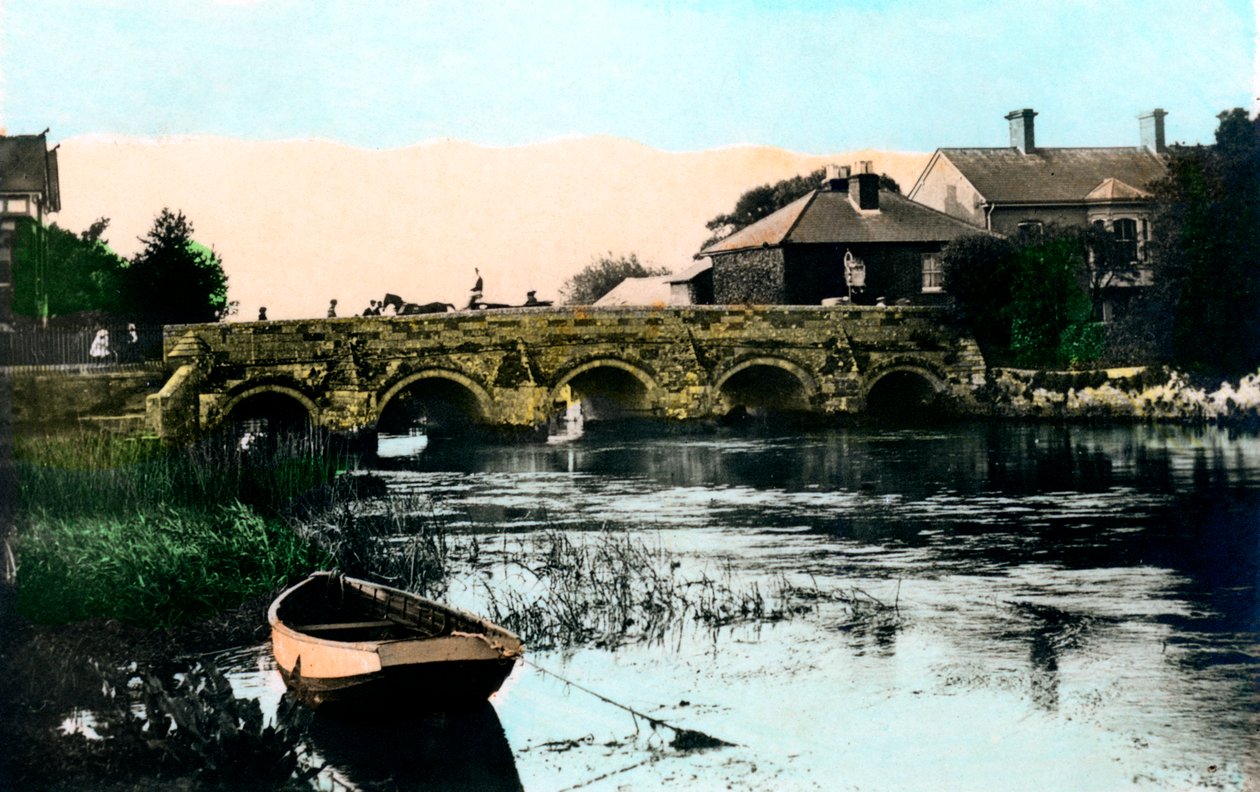 Vanha silta, Christchurch, Dorset, 1926. tekijältä Cavenders Ltd