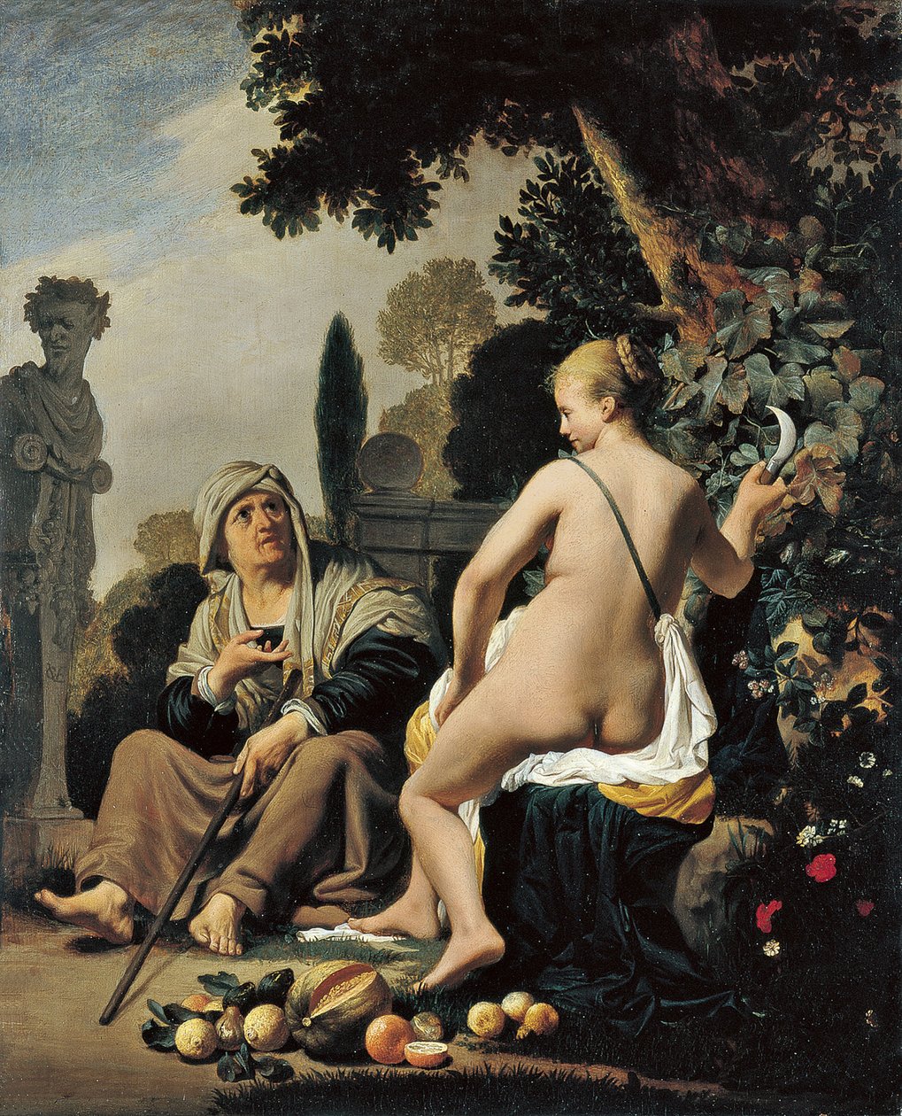 Vertumnus ja Pomona tekijältä Cesar Boetius van Everdingen