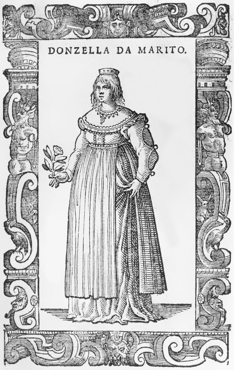 Donzella de Marito, 1590 tekijältä Cesare Vecellio