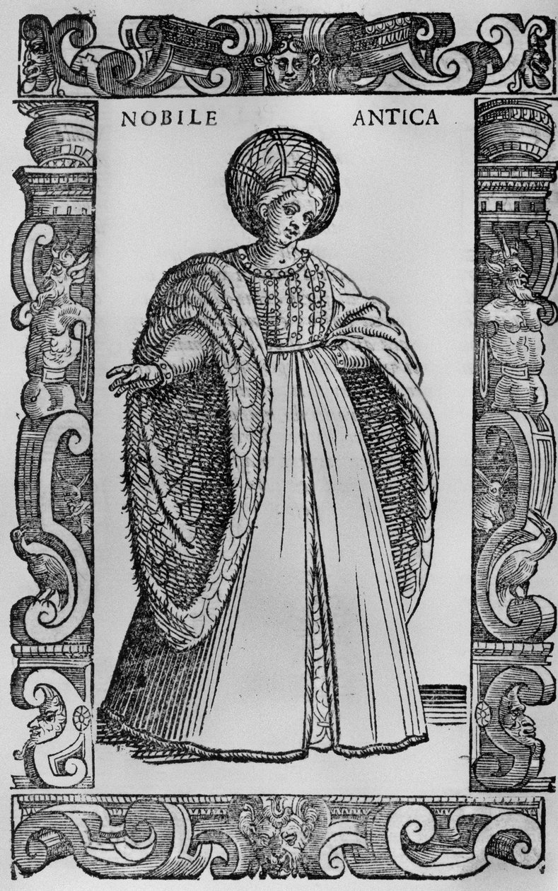 Muinainen aatelismies, 1590 tekijältä Cesare Vecellio