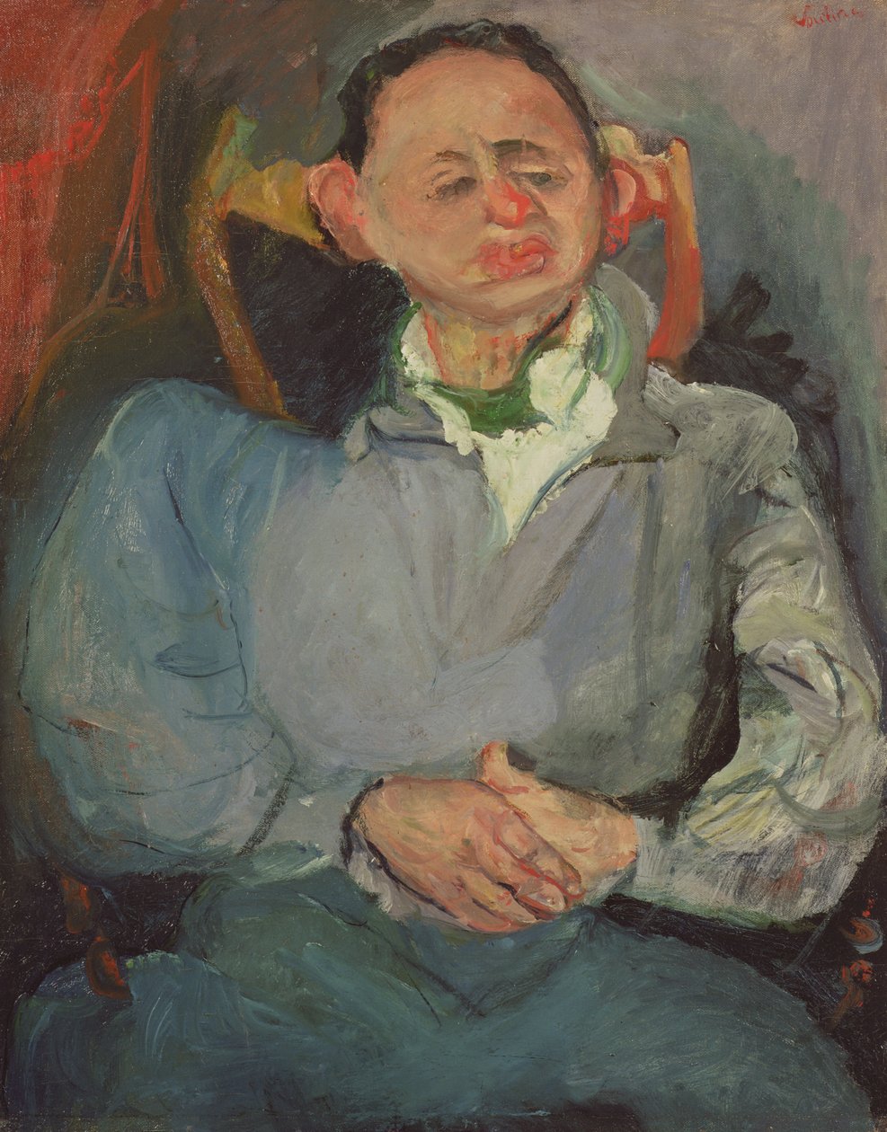 Oscar Miestchaninoffin (1886-1956) muotokuva 1923 tekijältä Chaim Soutine