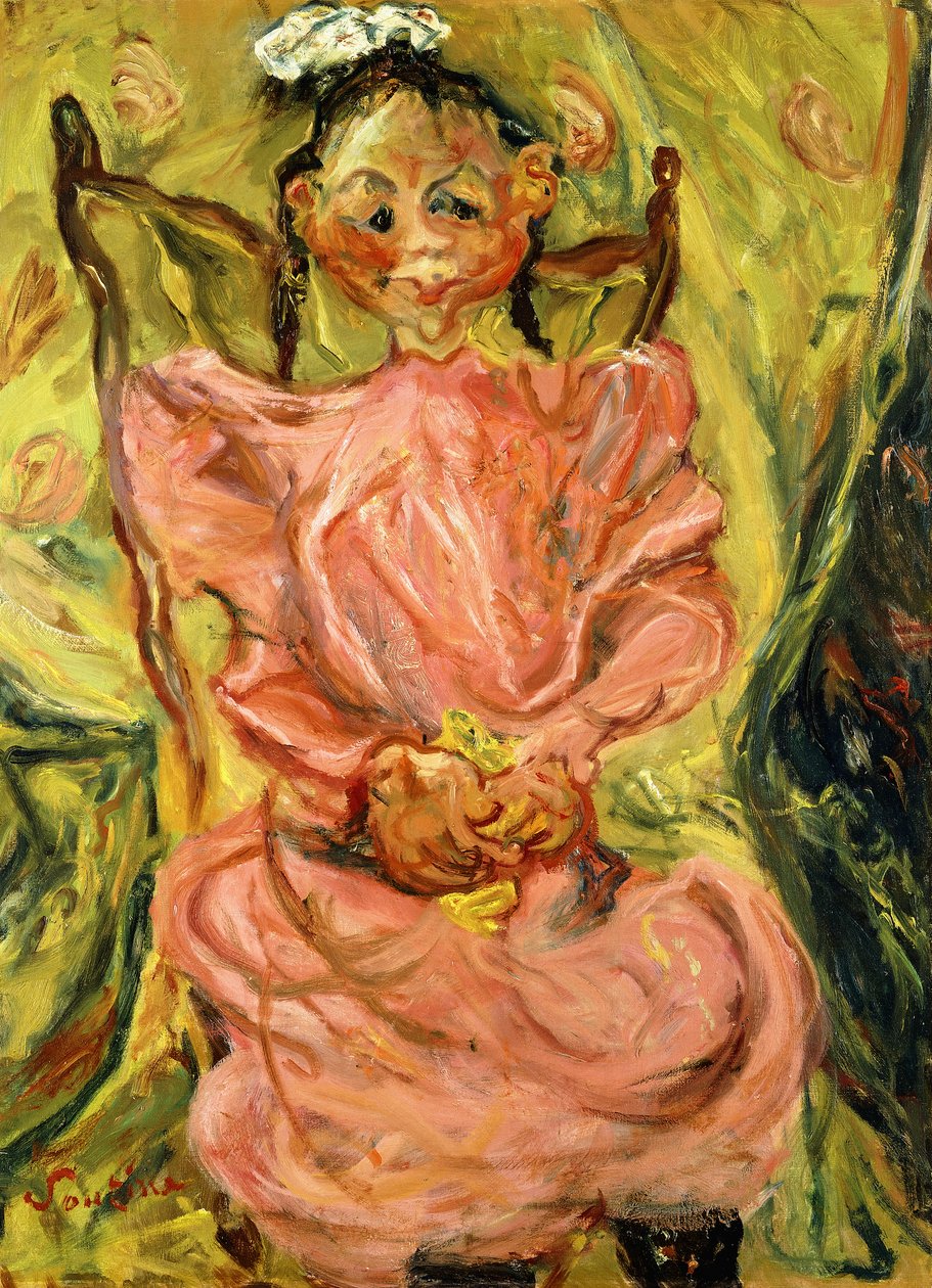 Tyttö vaaleanpunaisessa, 1925 tekijältä Chaim Soutine