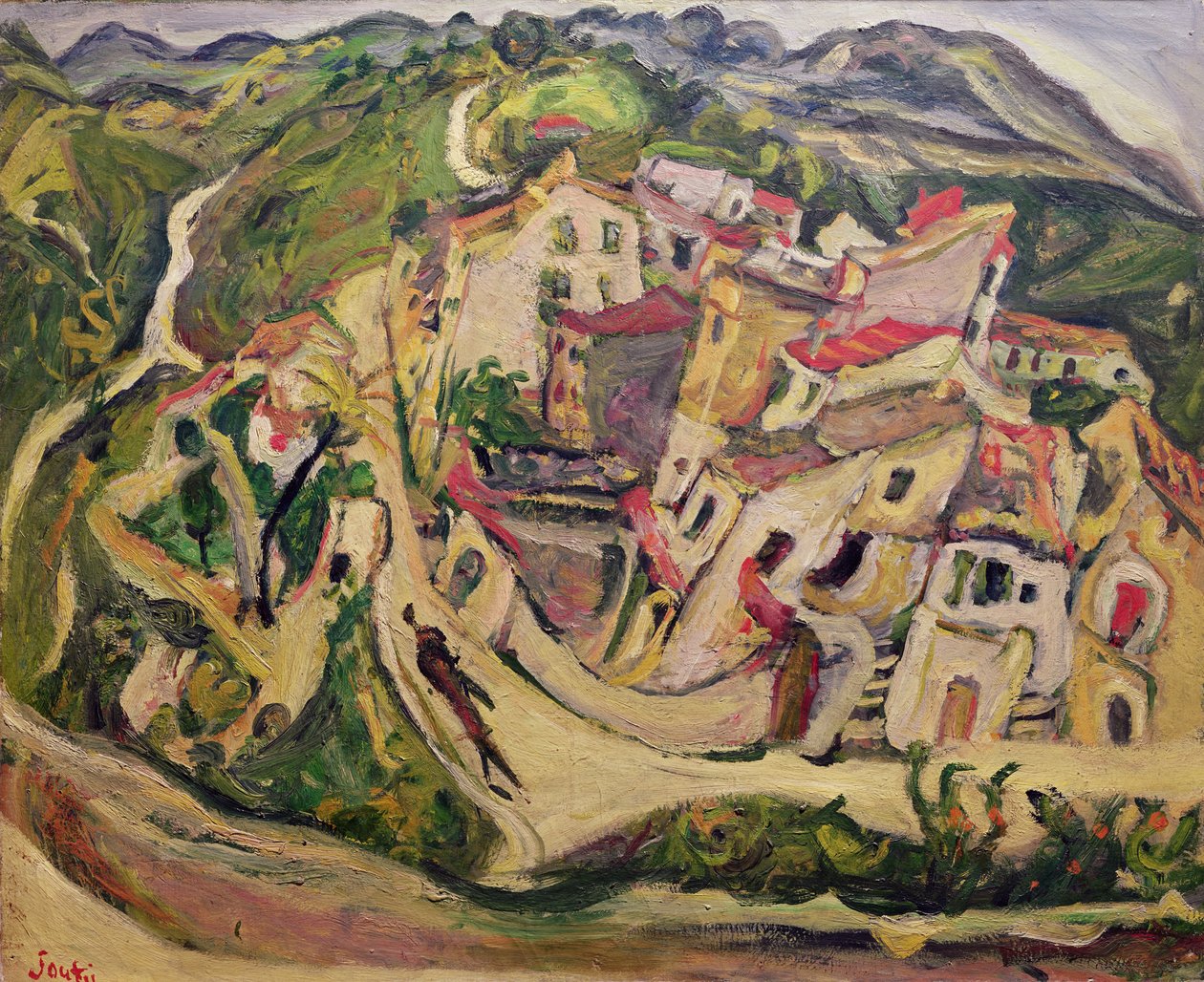 Talot Cagnesissa, 1923 tekijältä Chaim Soutine